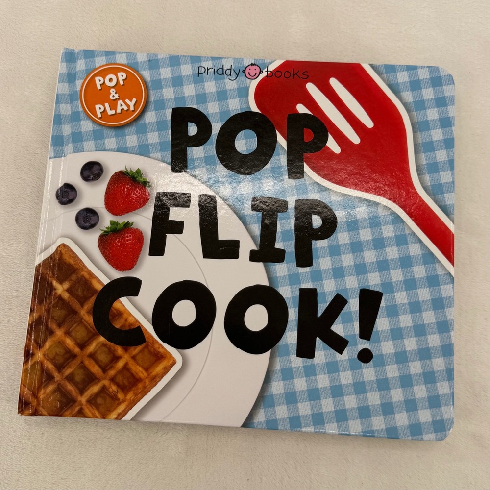 Priddy Books Pop Flip Cook! Pop & Play Interactive Board Book for Toddlers New